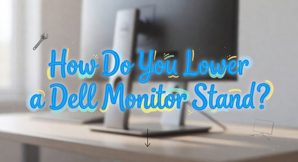 adjust dell monitor height