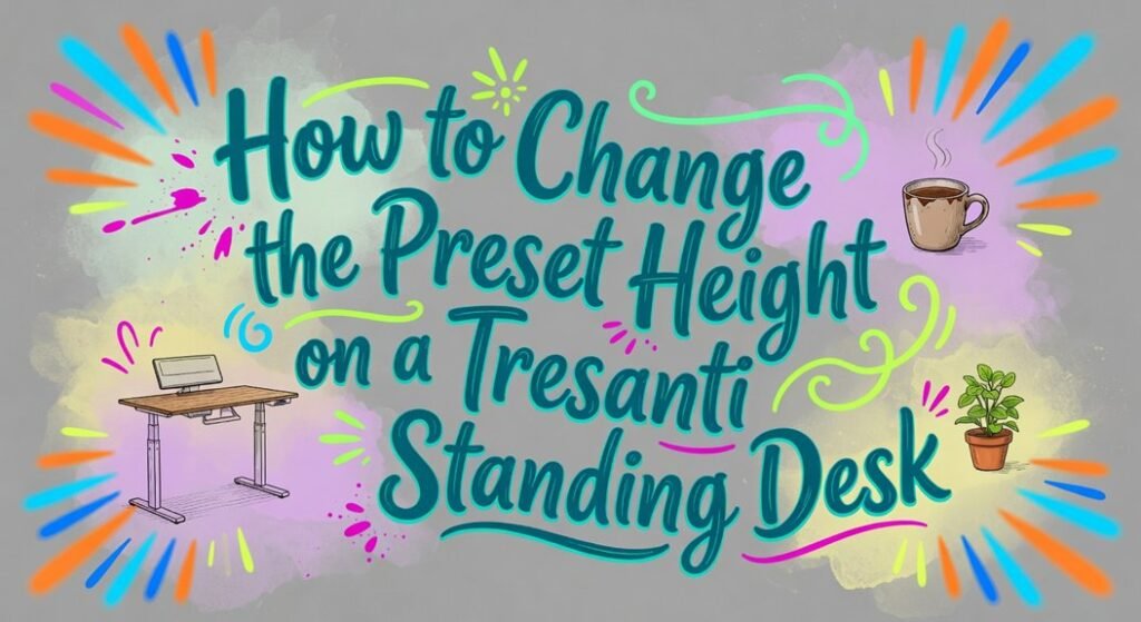 adjust tresanti desk height