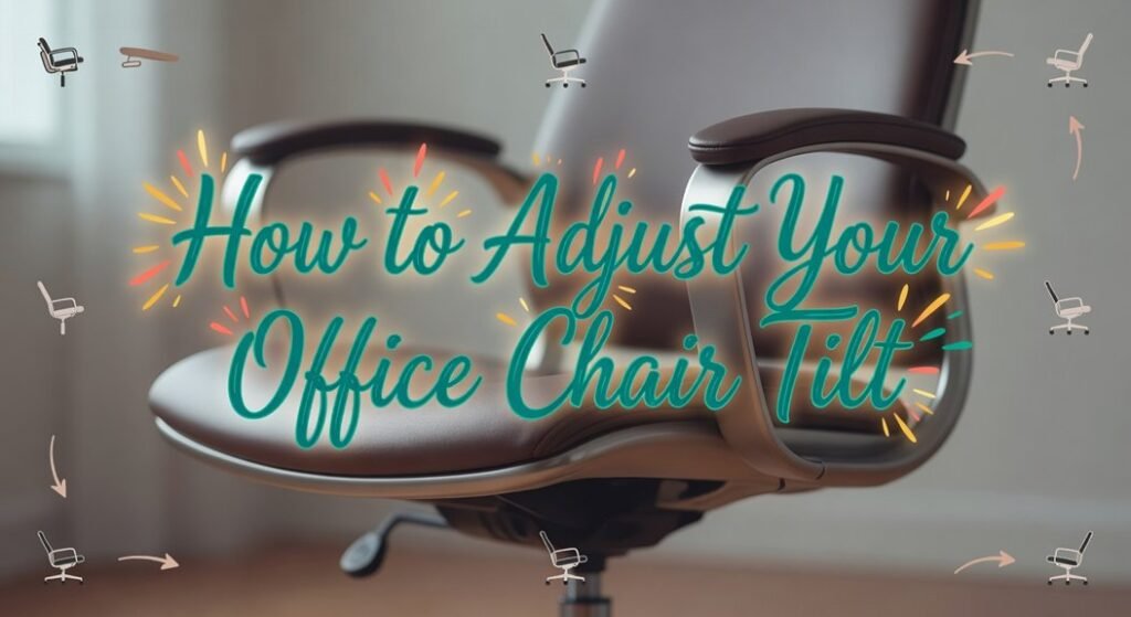 adjusting office chair tilt