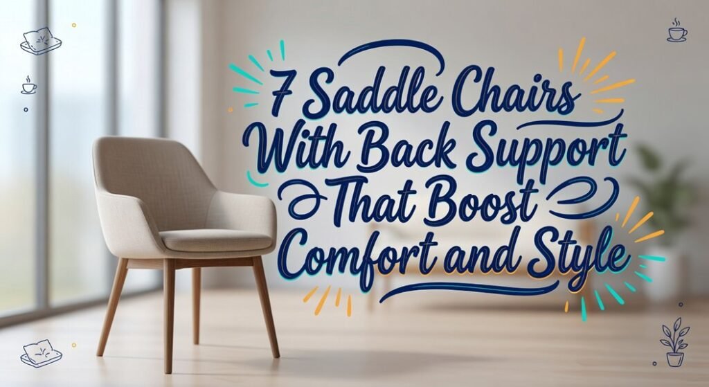 back supported saddle chairs