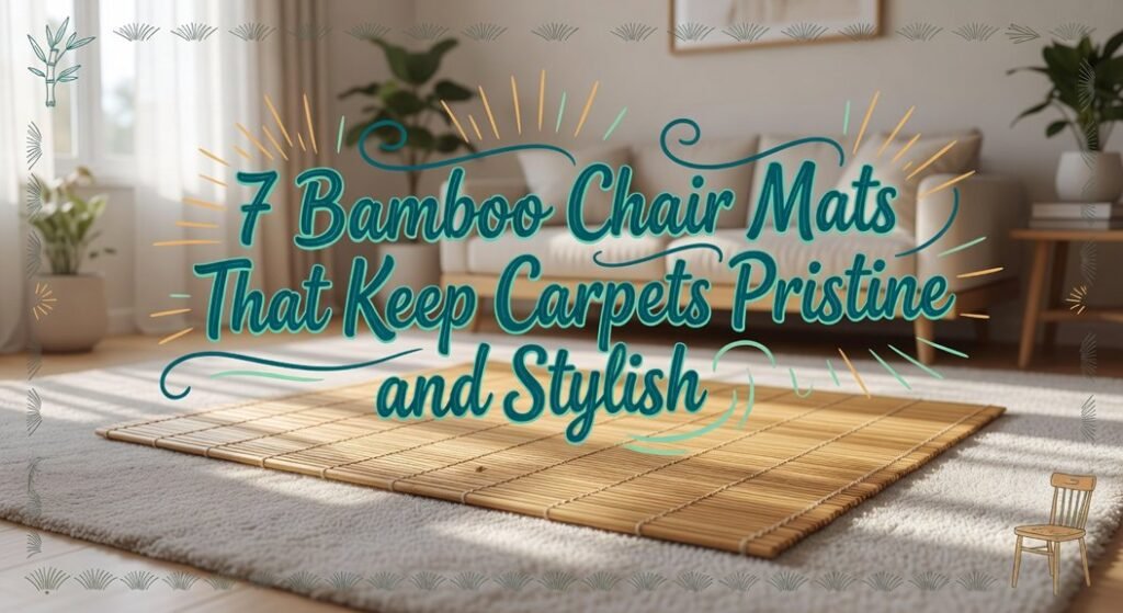 bamboo mats protect carpets