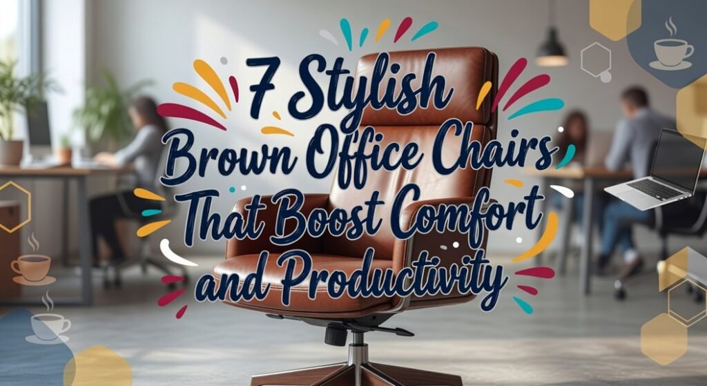 brown office chairs selection