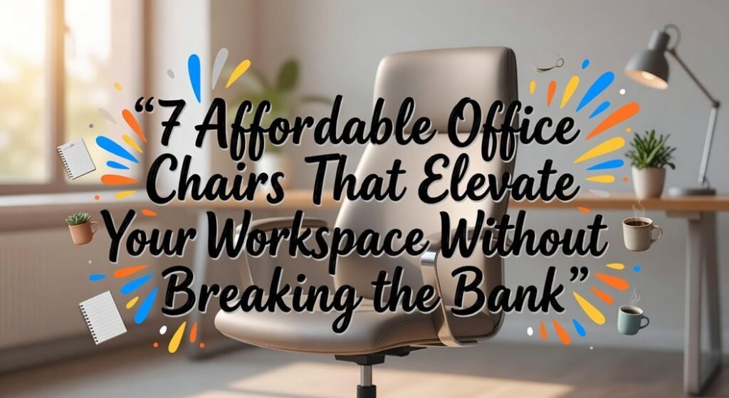 budget friendly workspace upgrade chairs