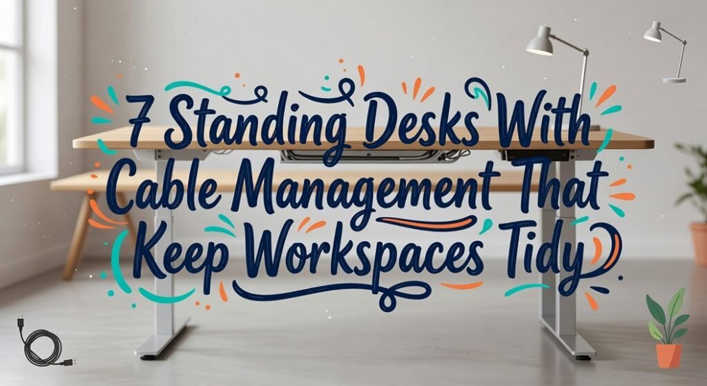 cable managed standing desks