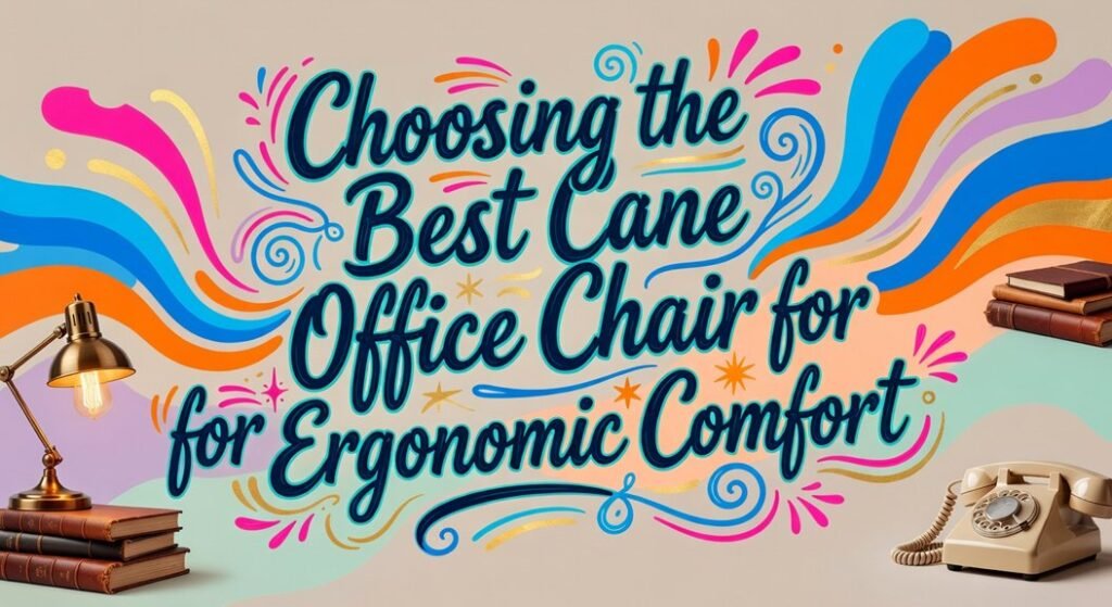 cane office chair ergonomics