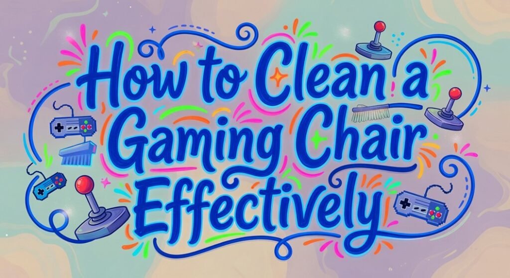 cleaning a gaming chair