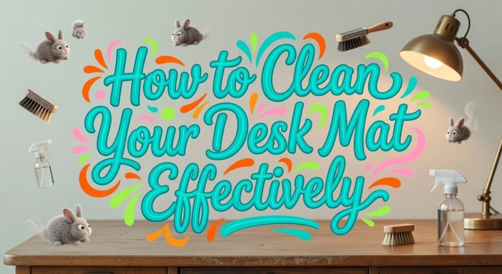 cleaning desk mat guide
