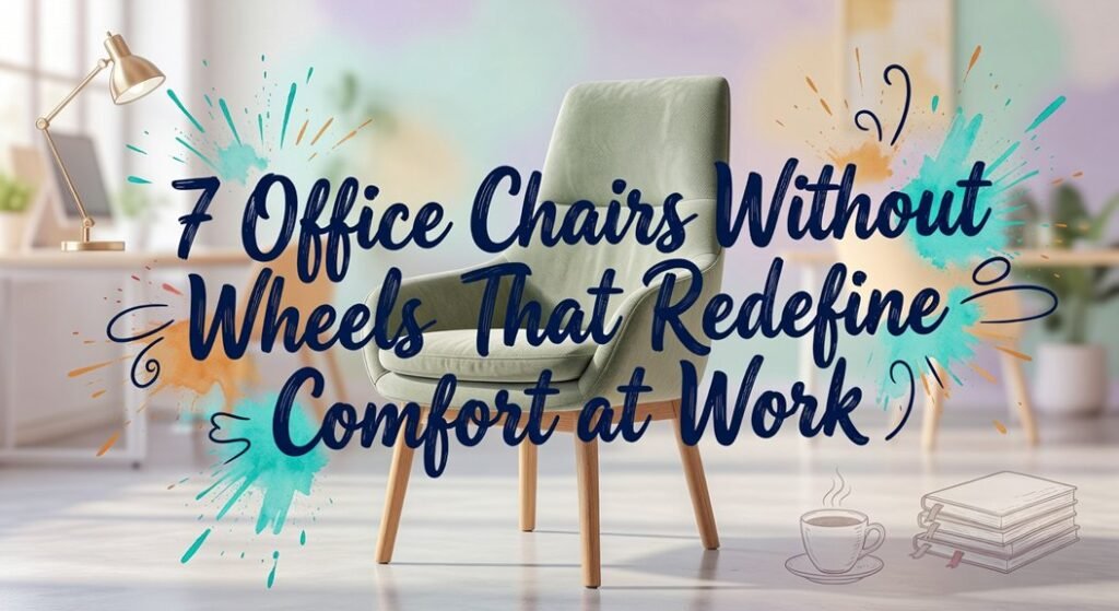 comfortable office chairs sans wheels