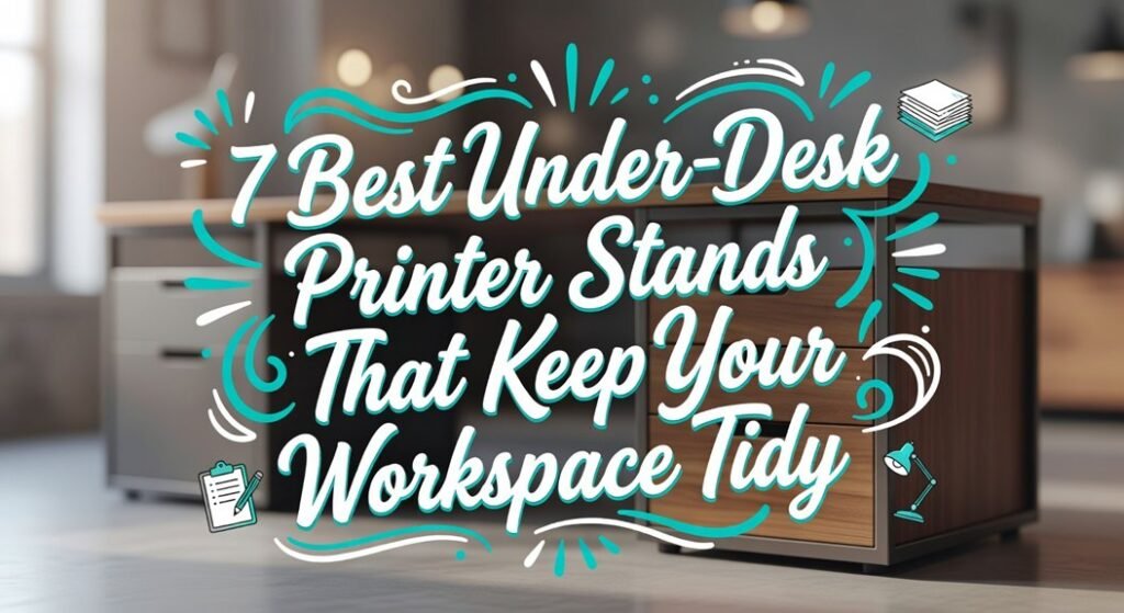compact desk printer stands