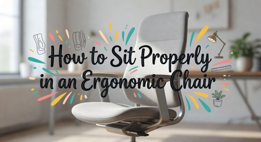 correct ergonomic sitting posture