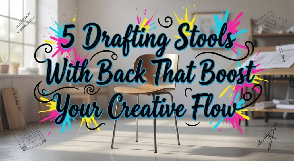 creative boosting back rest stools