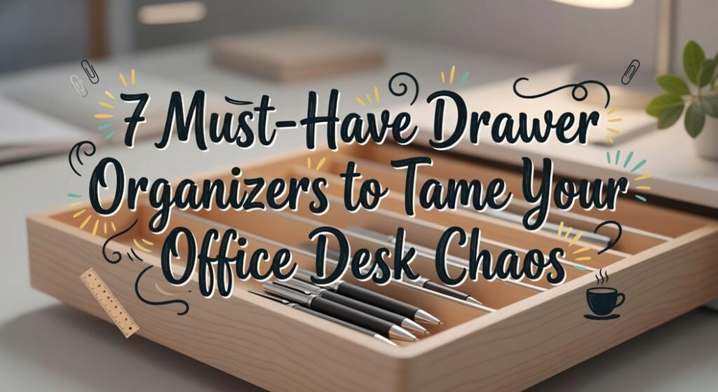 declutter office desk drawers