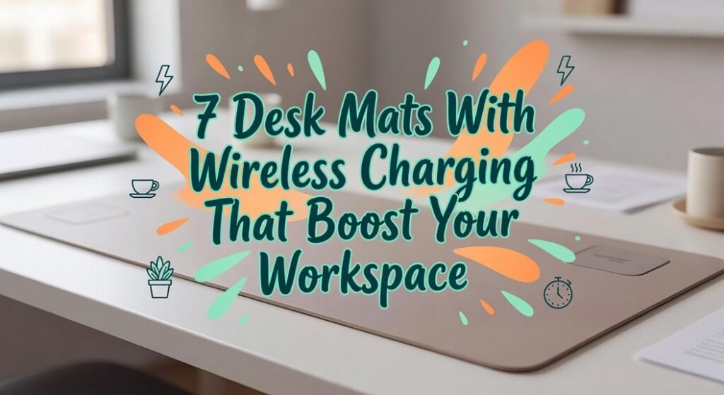 desk mats wireless charging