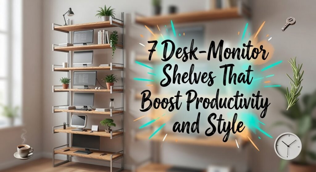 desk monitor shelf designs