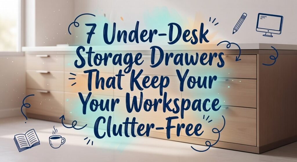 desk organization with drawers