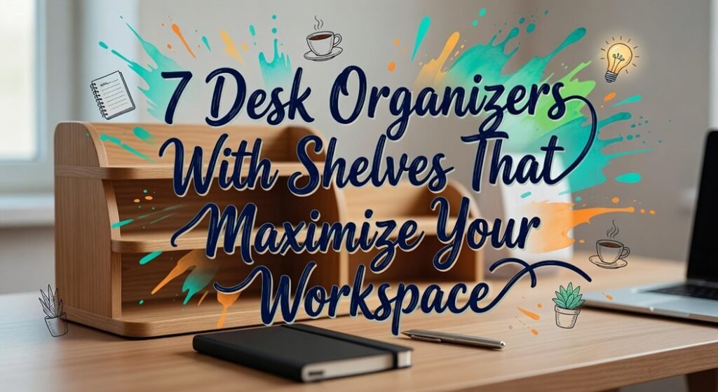 desk shelves maximize workspace