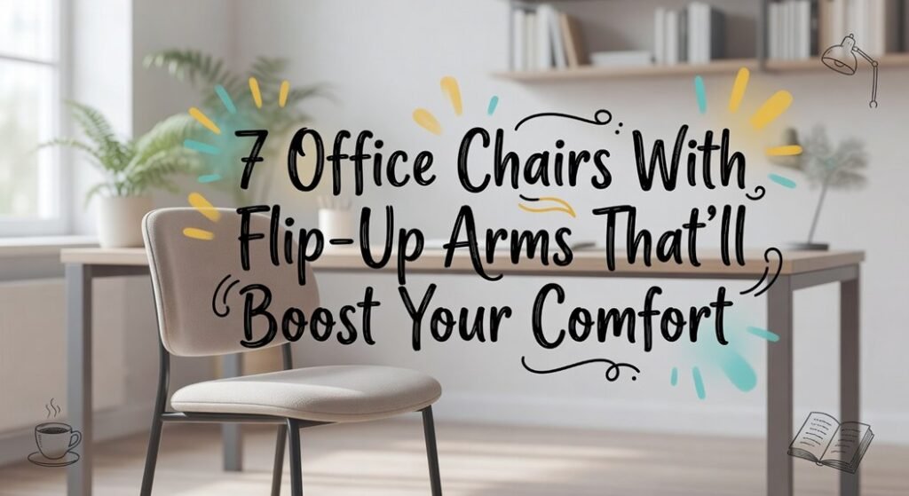 flip up arm office chairs