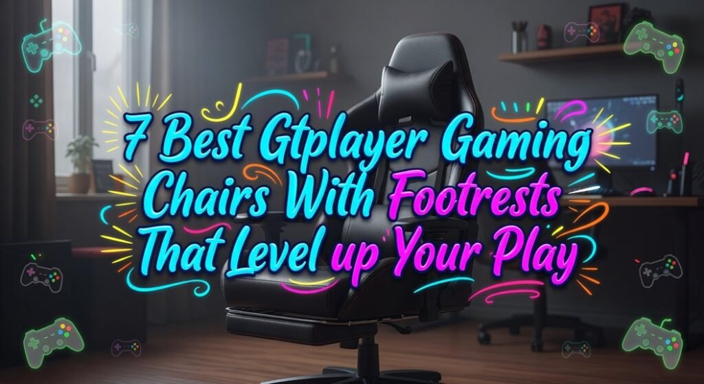 gaming chairs footrest details