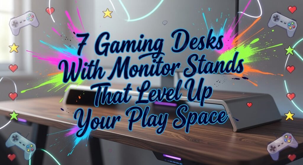 gaming desk monitor stands