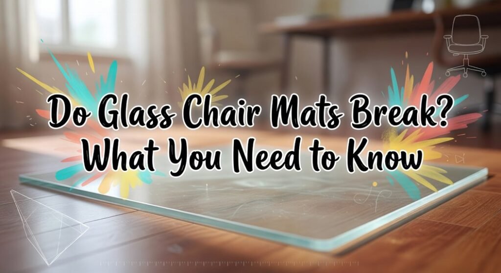 glass chair mat fragility