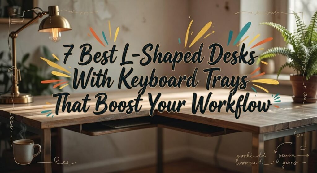 keyboard tray l shaped desks
