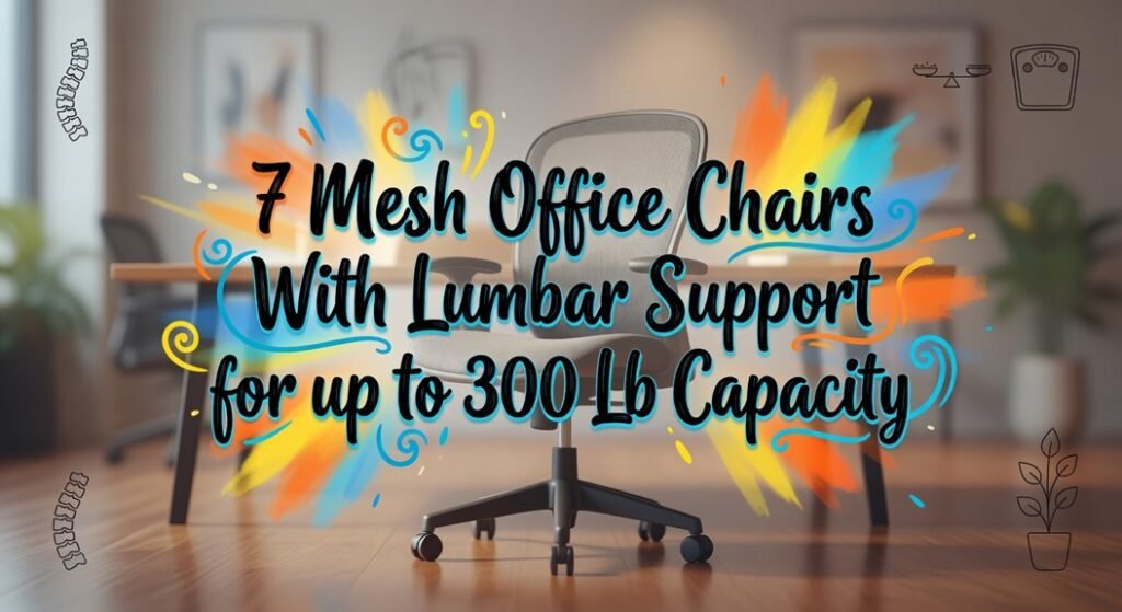 mesh office chairs lumbar support