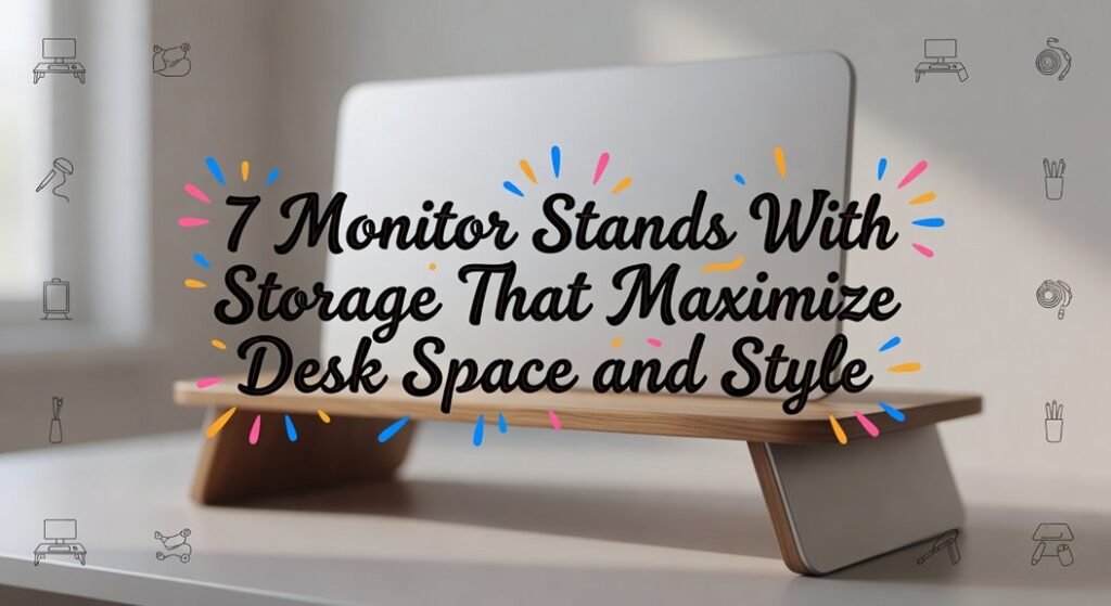 monitor stands storage features