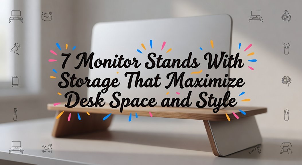 7 Monitor Stands with Storage That Maximize Desk Space and Style