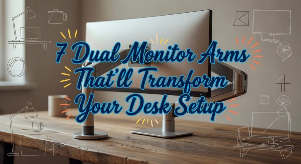 multiple ergonomic monitor supports