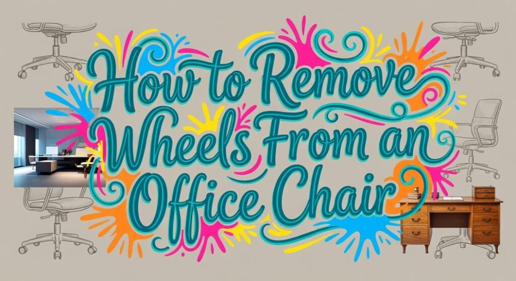 office chair wheel removal instructions