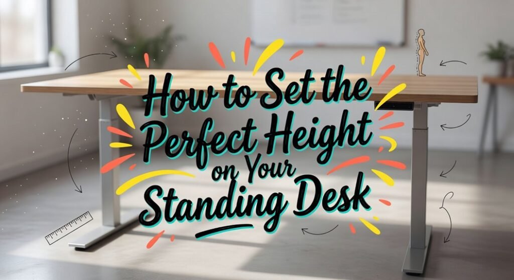 optimal ergonomic desk adjustment