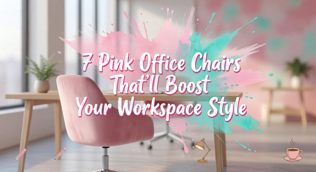 pink stylish office seating