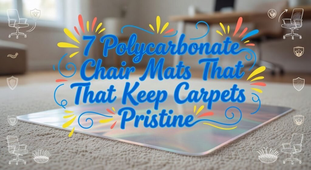 polycarbonate chair mats preserve carpets