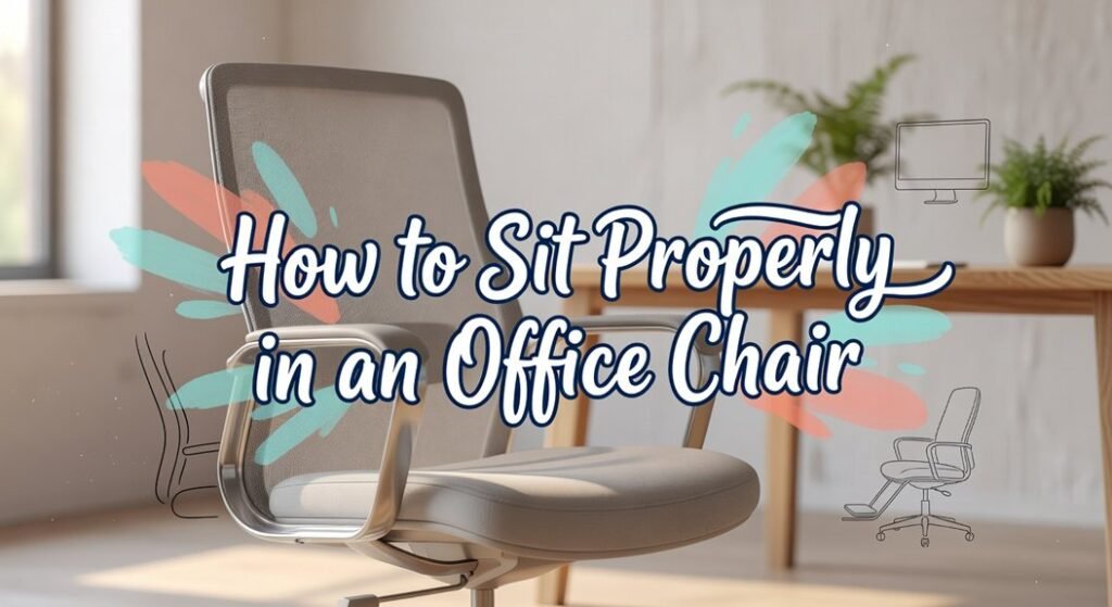 proper office chair posture technique