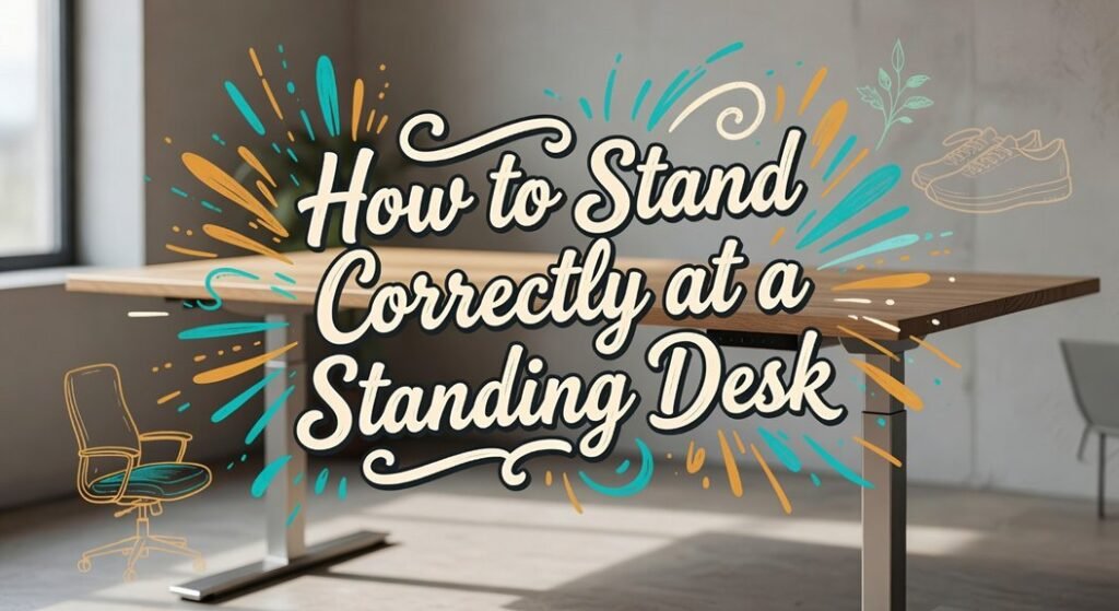 proper standing desk posture