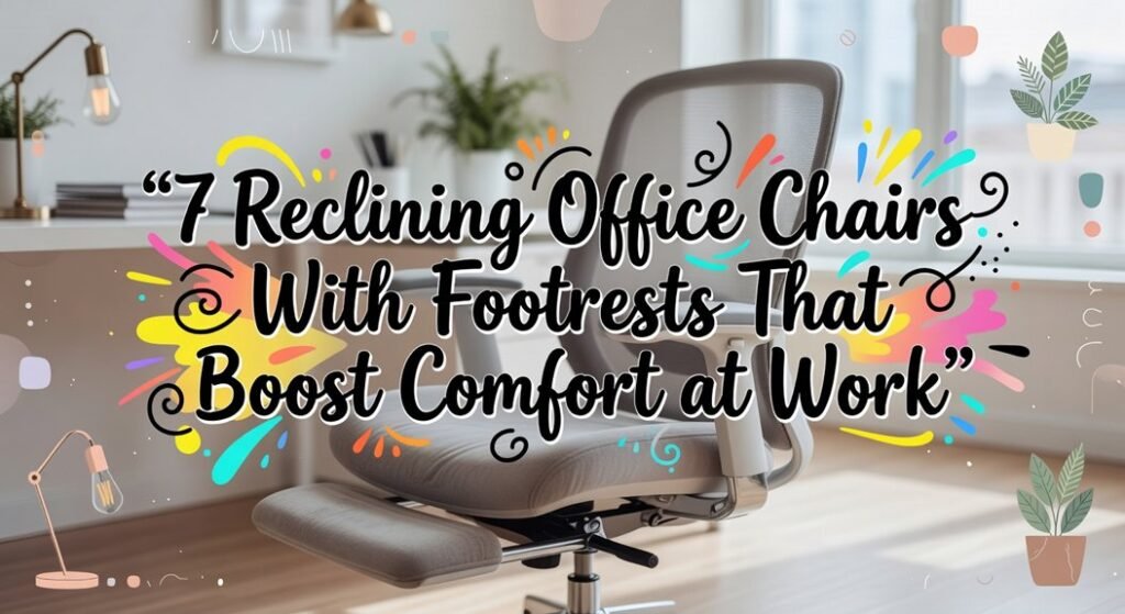 reclining office chairs footrests