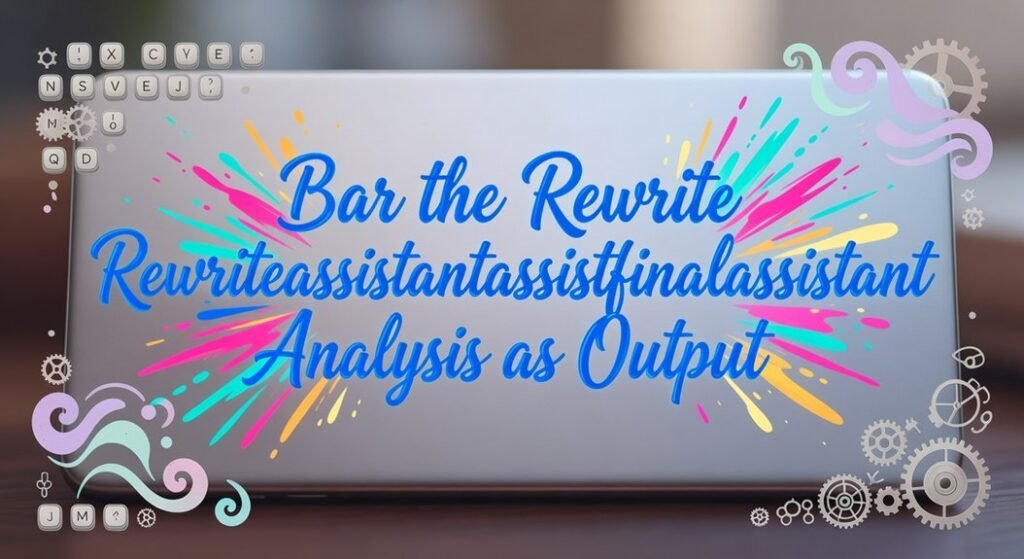 rewrite assistant analysis instructions