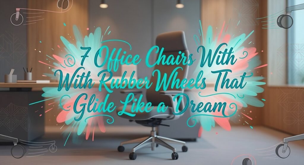 rubber wheel office chairs
