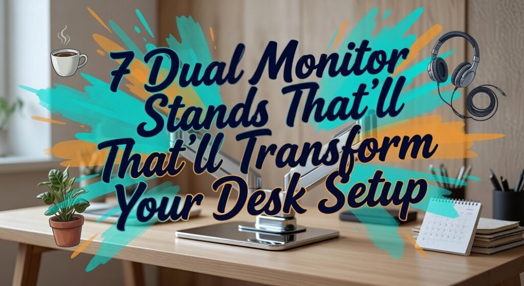 seven desk monitor stands