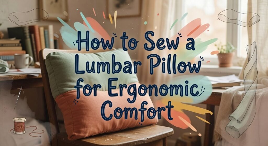 sew ergonomic lumbar pillow
