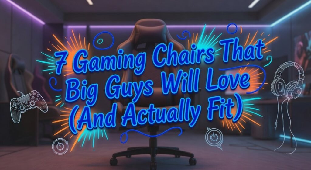 spacious gaming chairs for large men