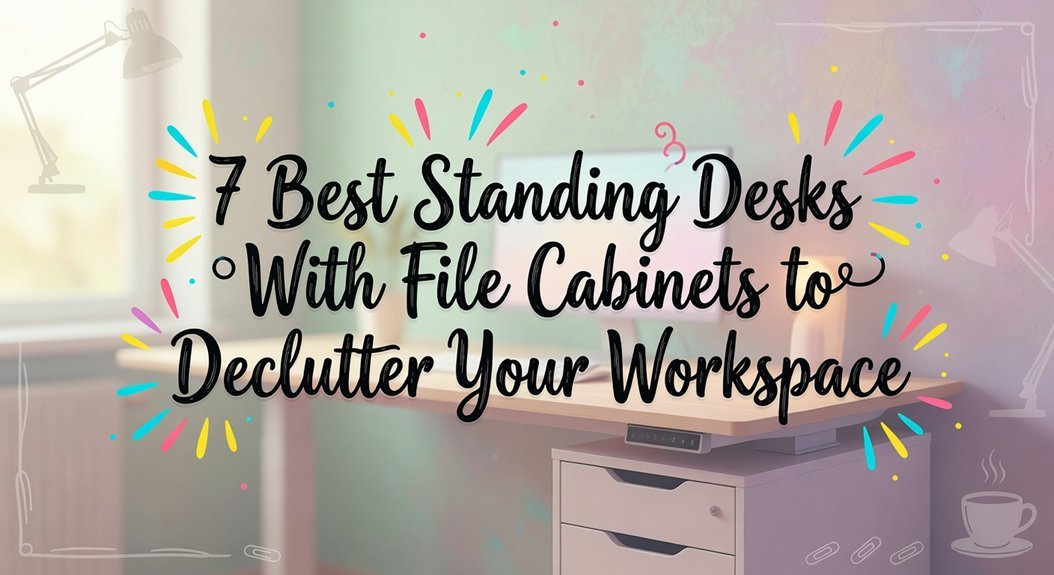 7 Best Standing Desks with File Cabinets to Declutter Your Workspace