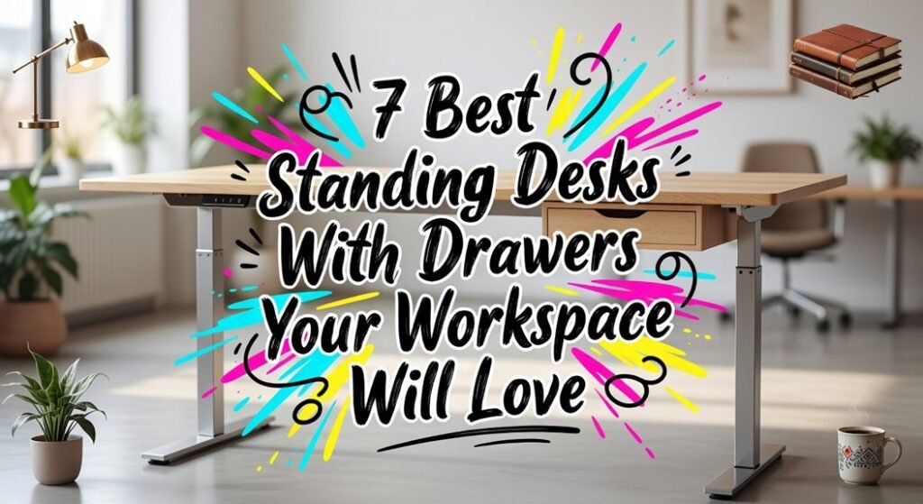 standing desks with drawers