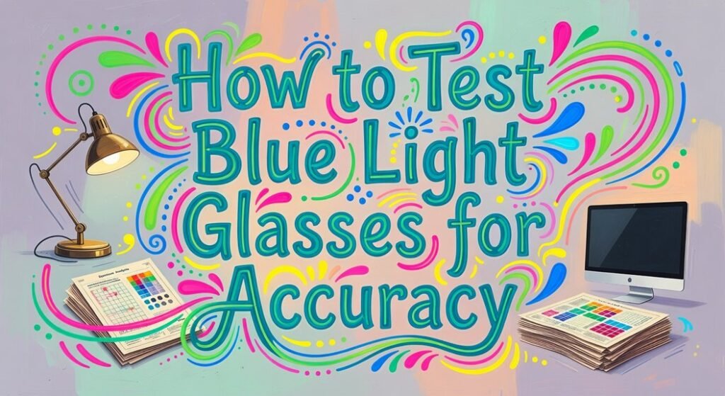 testing blue light glasses
