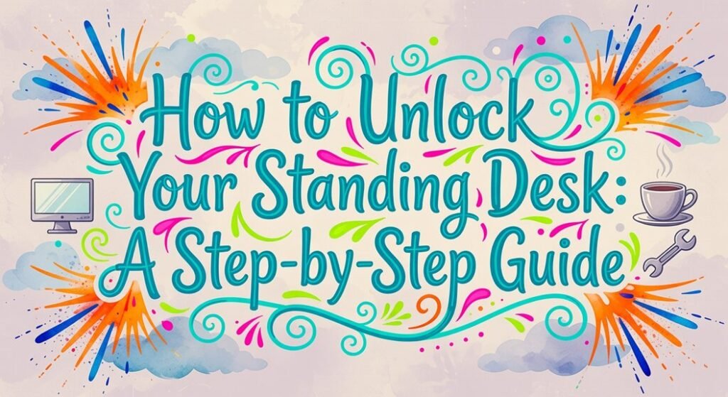 unlocking a standing desk