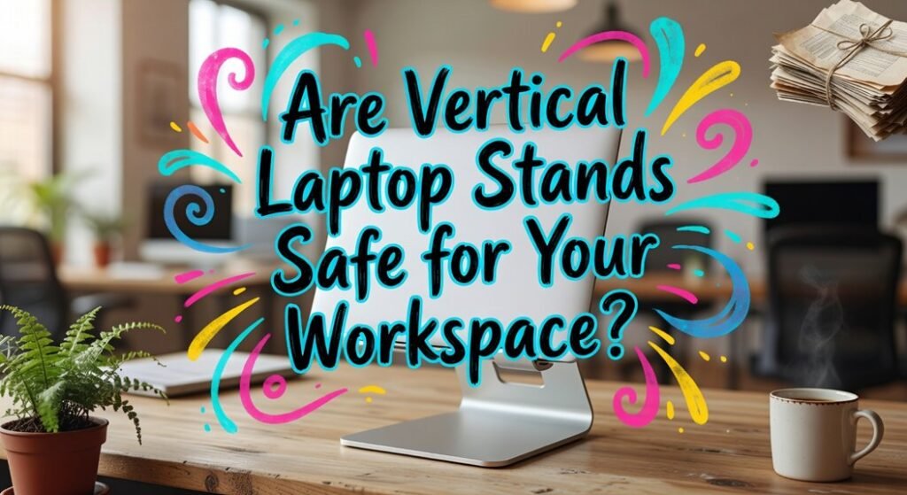 vertical laptop stand safety