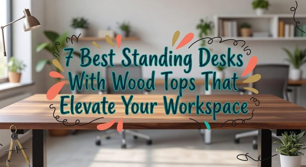 wood top standing desks
