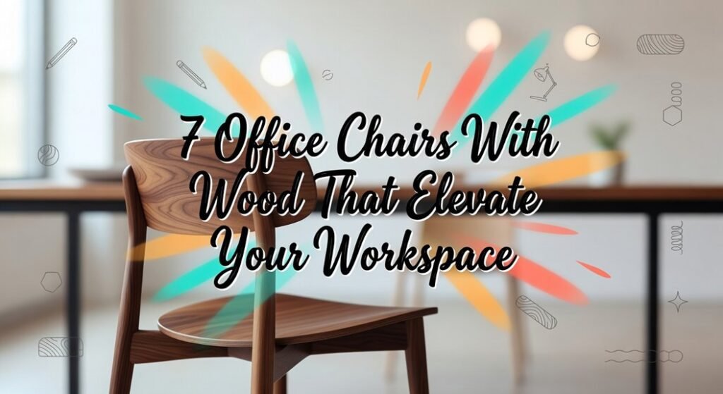 wooden office chairs elevate workspace