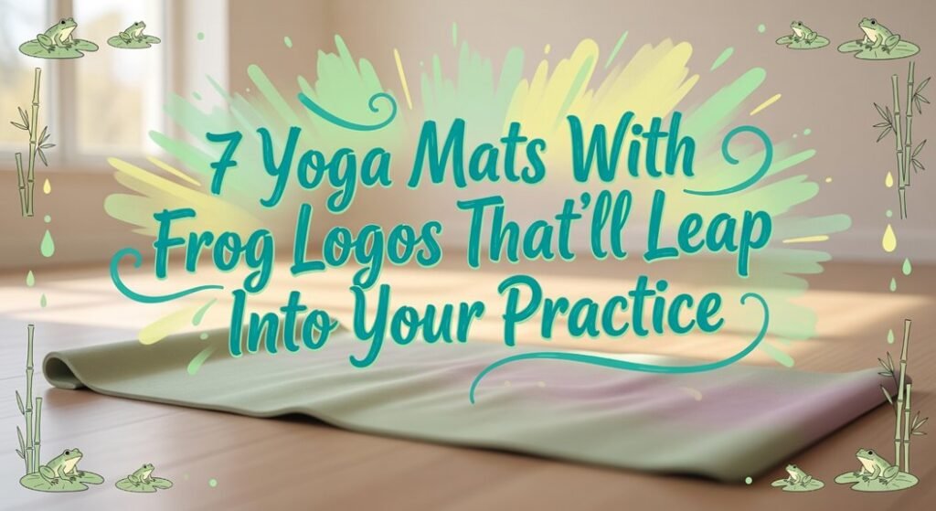 yoga mats frog logos