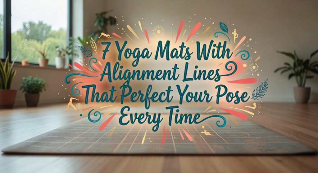yoga mats with alignment lines